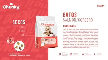 Chunky Gatos Salmón/Cordero