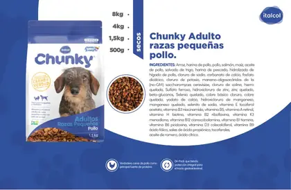 Chunky Adulto Razas Pequeñas Pollo