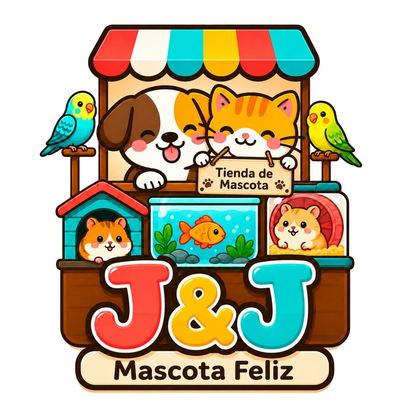 Logo J&J Mascota Feliz